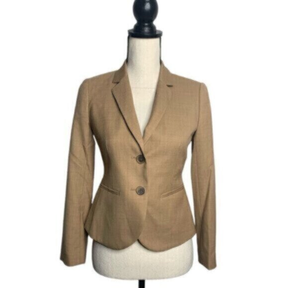 J. Crew Tan Wool Single Breasted Blazer - Picture 13 of 13